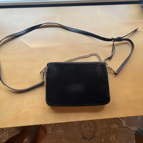 Kate Spade New York Dawn Place Velvet Madelyne Black Crossbody Bag - Picture 5 of 8